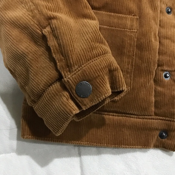 Little Me Tan Corduroy Jacket with Cream Collar - Picture 7 of 8